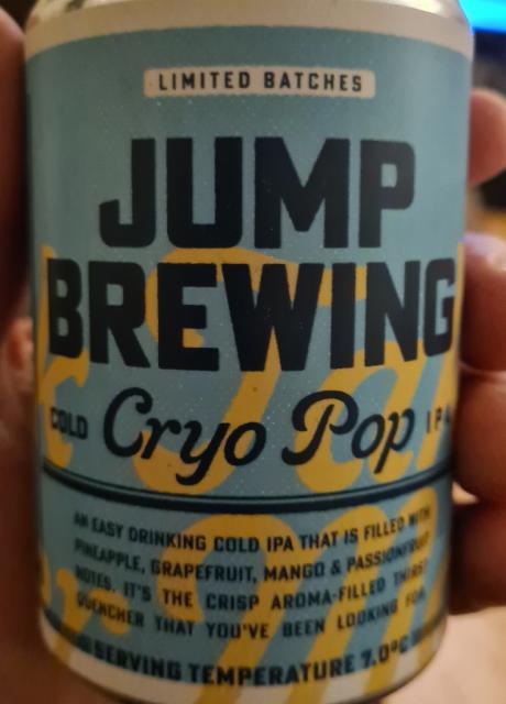Cold Cryo Pop IPA 5.7%, Jump Brewing, South Africa