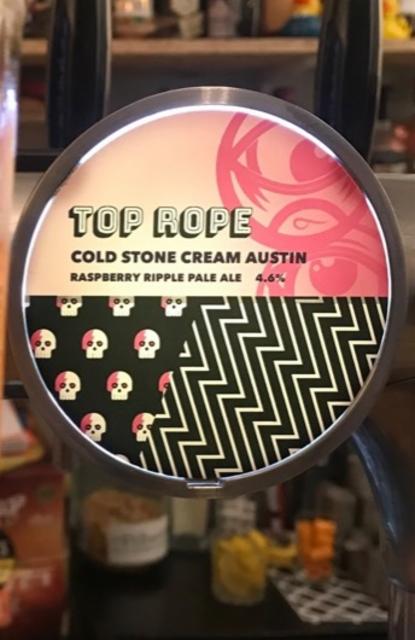 Cold Stone Cream Austin: Raspberry Ripple 4.6%, Top Rope Brewing, England