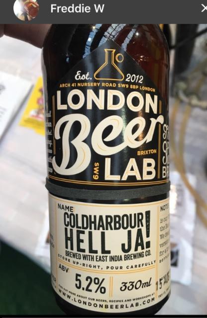 Coldharbour Hell Ja! 5.2%, London Beer Lab, England