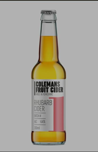 Colemans Fruit Cider Rhubarb 4.0%, Colemans Cider Company, England