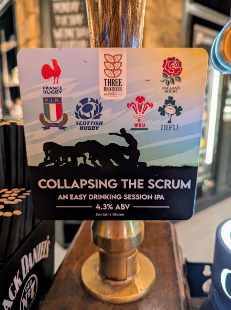 Collapsing The Scrum 4.3%, Three Brothers Brewing Limited, England