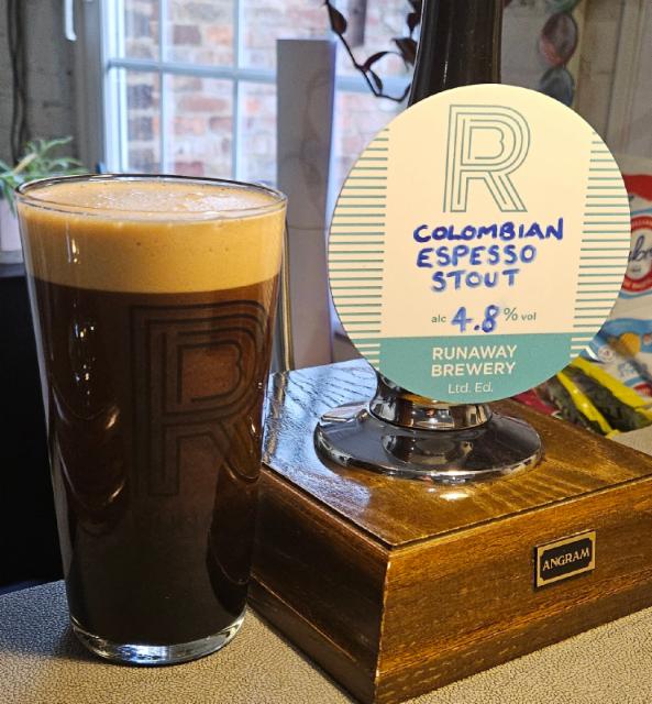 Colombian espresso stout, The Runaway Brewery
