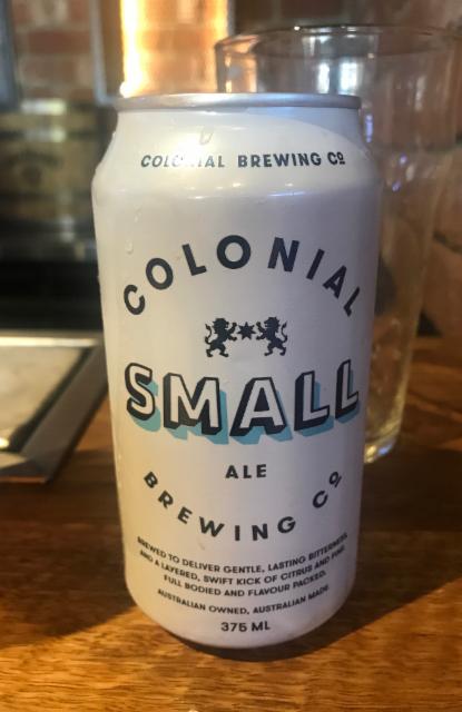 Colonial Small Ale 3.5%, Colonial Brewing Co, Australia