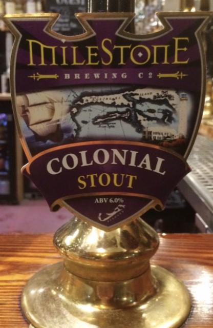 Colonial Stout 6.0%, Milestone Brewery, England