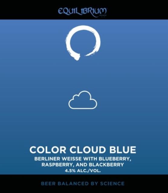 Color Cloud Blue 4.5%, Equilibrium Brewery, United States
