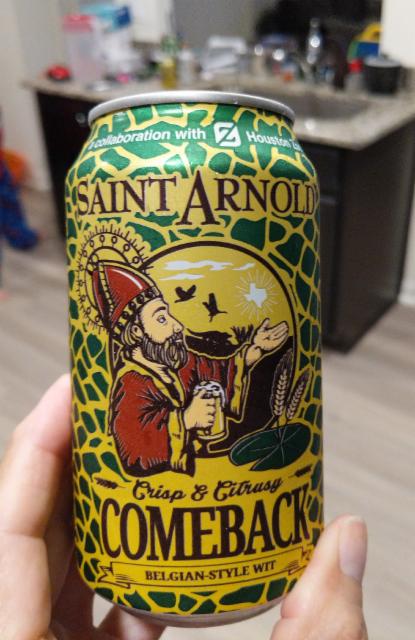 Comeback Wit 2020 5.4%, Saint Arnold Brewing Company, United States