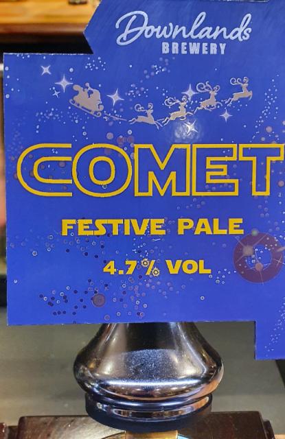 Comet Festive Pale 4.7%, Downlands Brewery, England
