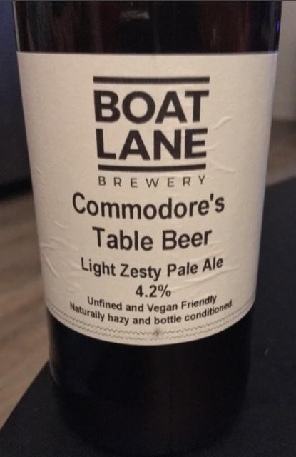 Commodore's Table Beer 4.2%, Boat Lane Brewery Ltd, England