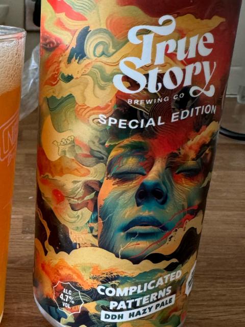 Complicated patterns 4.7%, True Story Brewing Co., England
