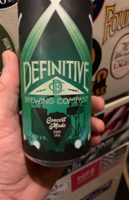 Concert Mode 6.9%, Definitive Brewing Company, United States