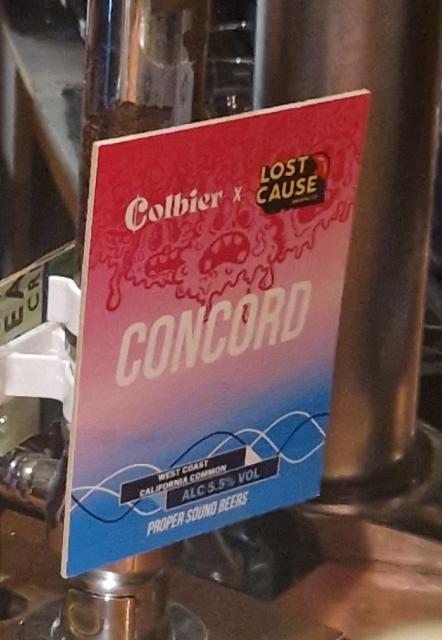 Concord 5.5%, Colbier Brewery, England