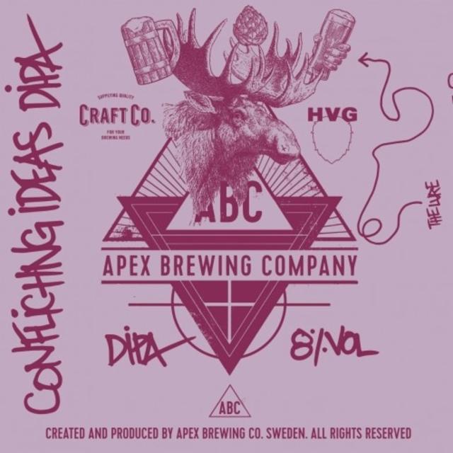 Conflicting Ideas DIPA 8.0%, Apex Brewing Company, Sweden