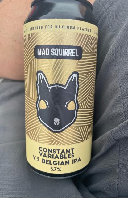 Constant Variables v.3 Belgian IPA 5.7%, Mad Squirrel Brewing, England