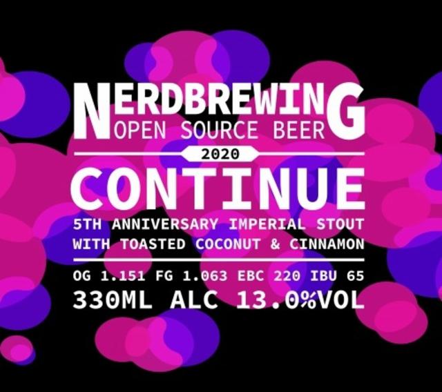 Continue 5th Anniversary 13.0%, Nerdbrewing, Sweden