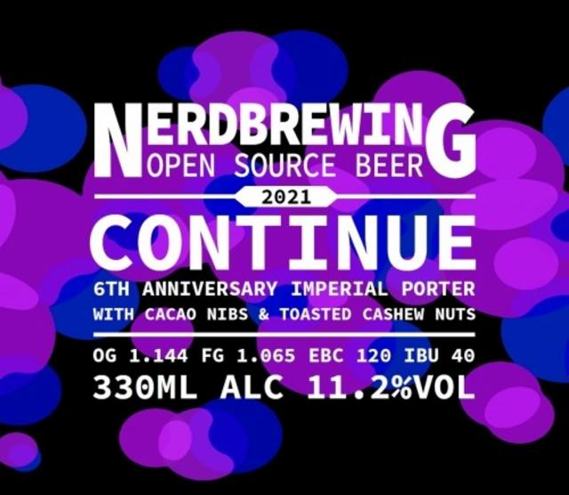 Continue 6th Anniversary 11.2%, Nerdbrewing, Sweden