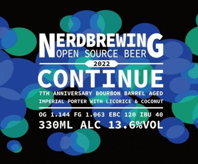Continue 7th Anniversary 13.6%, Nerdbrewing, Sweden