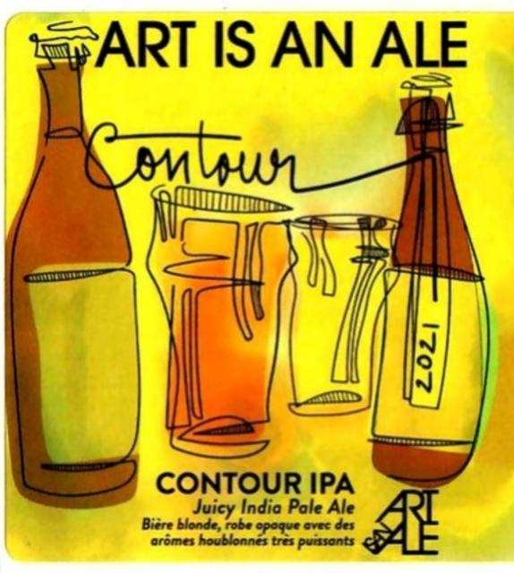 Contour IPA 2021 7.5%, Art Is An Ale Brewing, France
