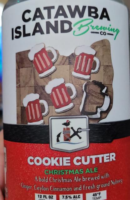 Cookie Cutter Christmas Ale 7.5%, Catawba Brewing Company, United States