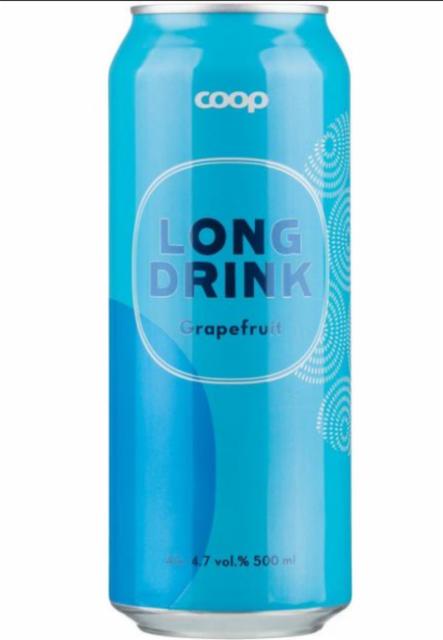 Coop long drink grapefruit 4.7%, Laitilan Wirvoitusjuomatehdas, Finland