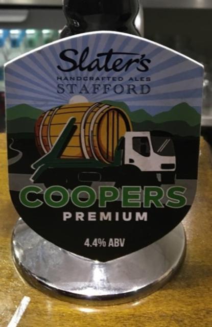 Coopers Premium 4.4%, Slater's, England