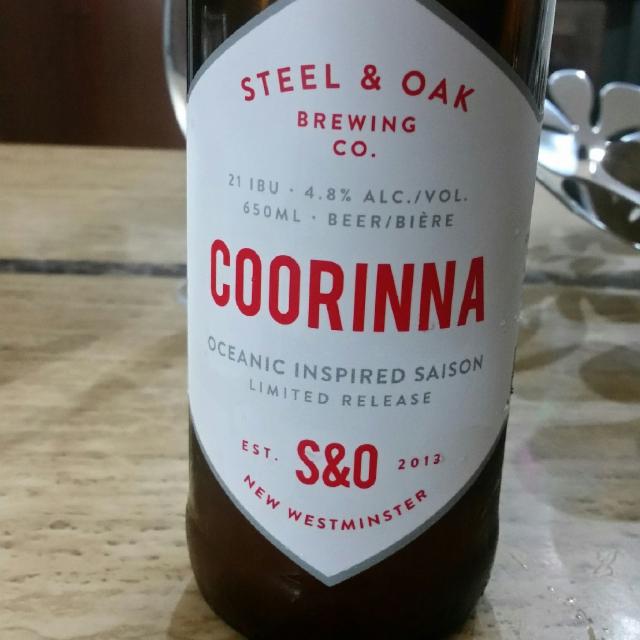 Coorinna 4.8%, Steel & Oak Brewing, Canada