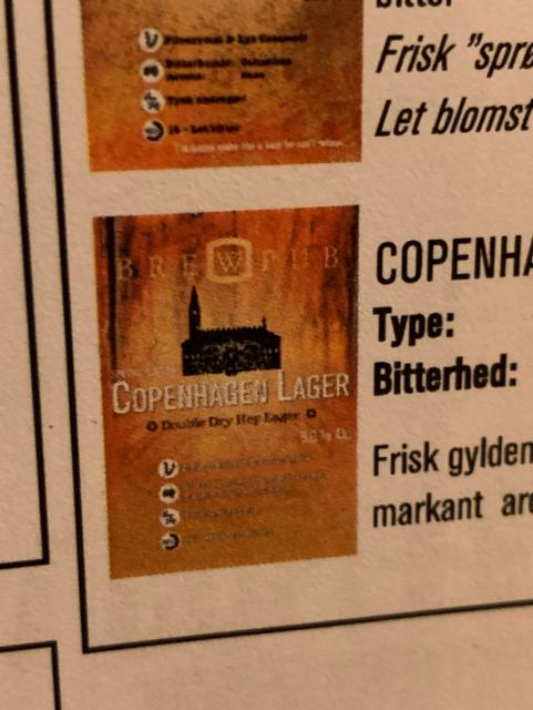 copenhagen lager 5.0%, Brewpub København, Denmark