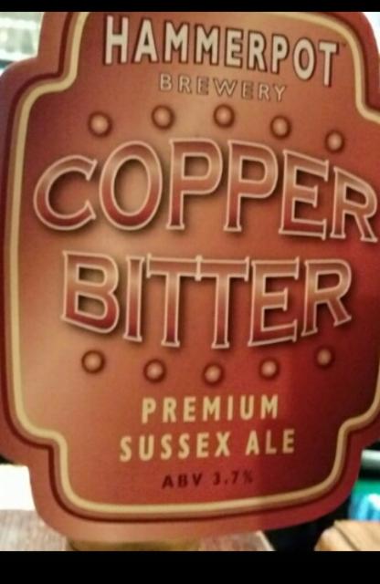 Copper Bitter 3.7%, Hammerpot Brewery, England