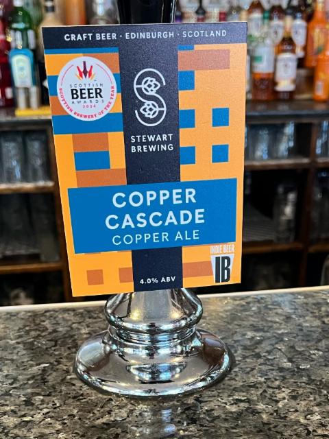 Copper Cascade 4.0%, Stewart Brewing, Scotland
