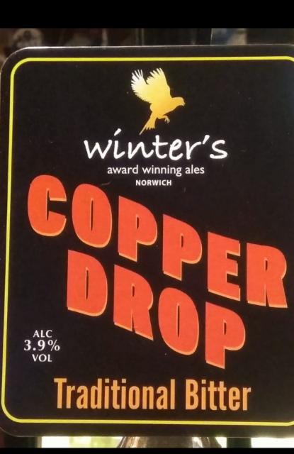 Copper Drop 3.9%, Mr Winter's (Winter's Brewing Co.), England