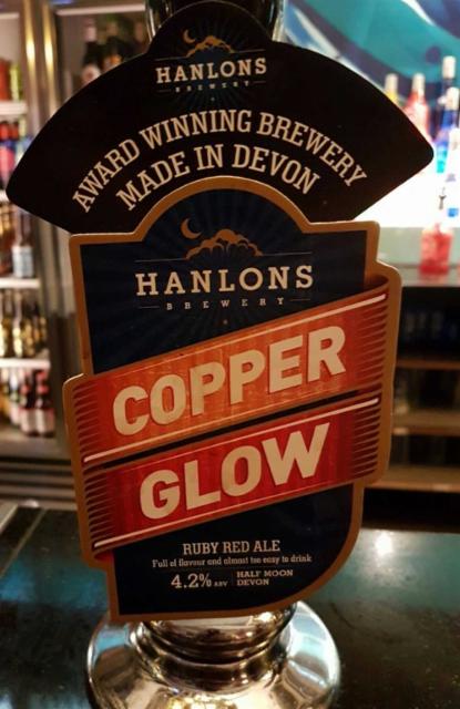 Copper Glow 4.2%, Hanlons Brewery, England