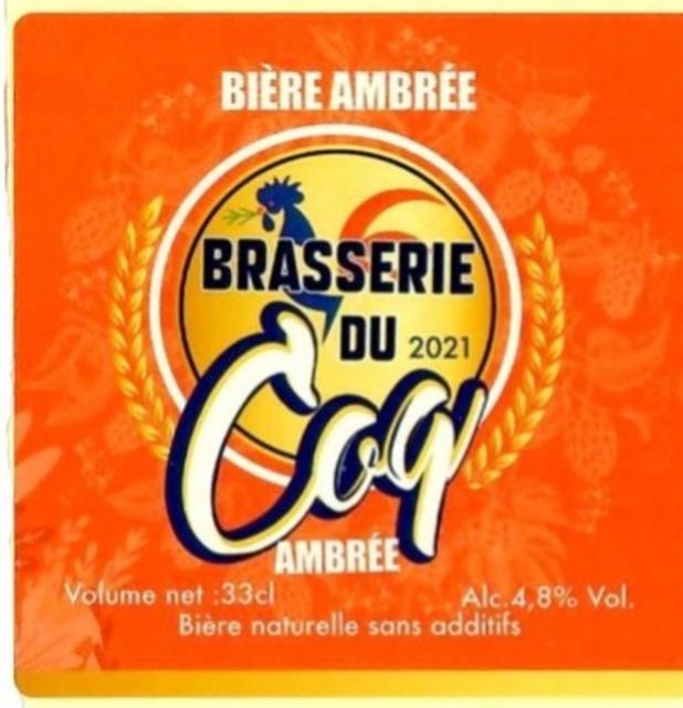 Coq Ambrée 4.8%, Brasserie Du Coq [Closed], France