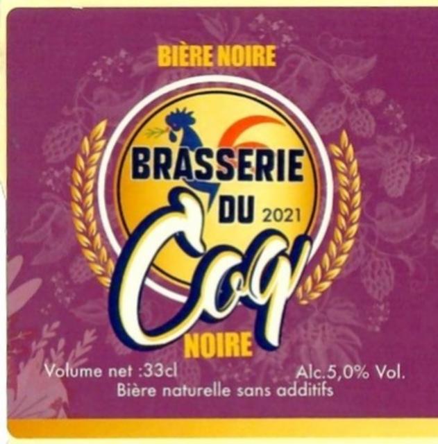 Coq Noire 5.0%, Brasserie Du Coq [Closed], France