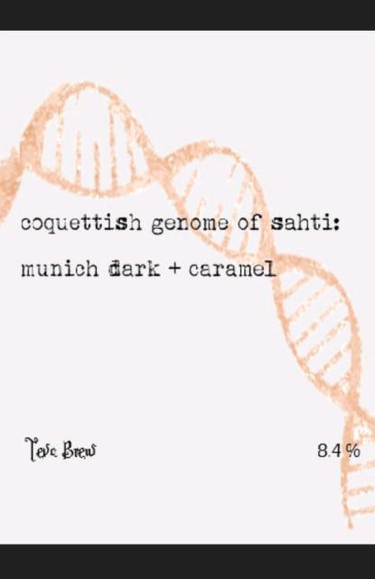 Coquettish Genome of Sahti: Munich Dark + Caramel 8.4%, Teva Brew, Finland