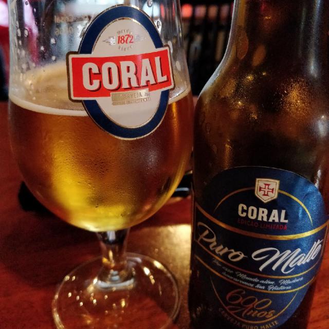 Coral Puro Malte 600 5.0%, Empresa De Cervejas Da Madeira, Portugal