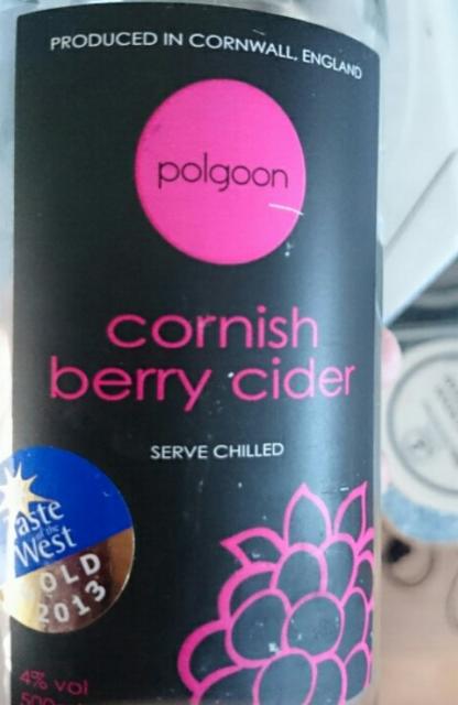 Cornish Berry Cider 4.0%, Polgoon, England