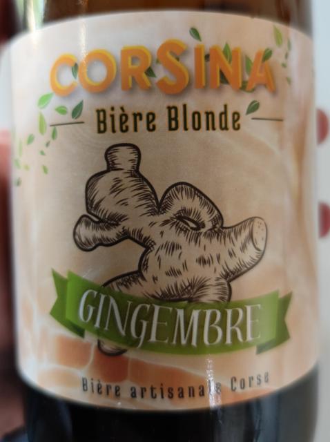 Corsina Blonde Gingembre 5.0%, Brasserie Artisanale Corsina [Closed], France