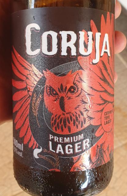 coruja premium lager 4.5%, Cervejaria Santa Catarina, Brazil