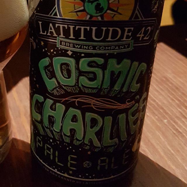 Cosmic Charlie's Pale Ale 4.8%, Latitude 42 Brewing Company, United States