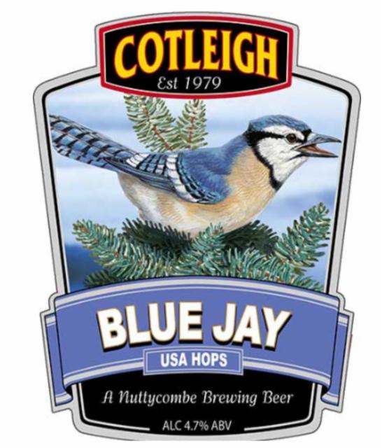 cotleigh blue jay 4.7%, Nuttycombe Brewery, England