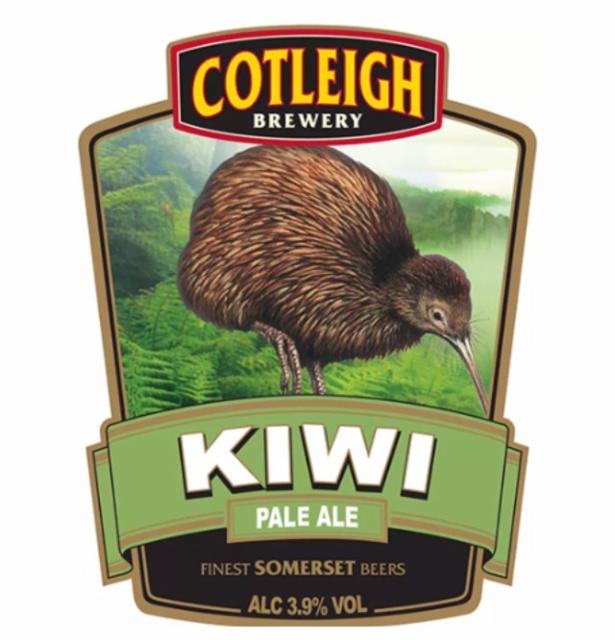 cotleigh kiwi 3.9%, Nuttycombe Brewery, England