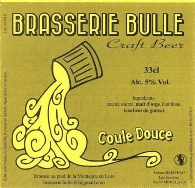 Coule Douce 5.0%, Brasserie Bulle [Closed], France
