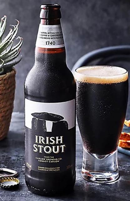 County Carlow Irish Stout 4.5%, Marks & Spencer, England