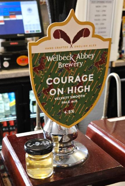 Courage on high, Welbeck Abbey Brewery
