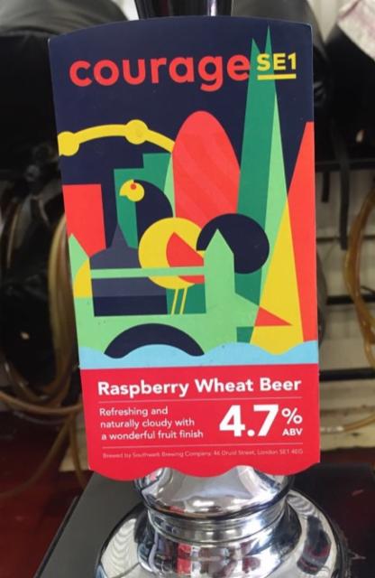 Courage SE1 Raspberry Wheat Beer 4.7%, Southwark Brewing, England