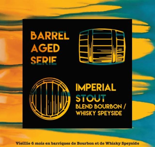 Coureurs De Lune Imperial Stout Blend Bourbon/Whisky Speyside 10.0%, Les Coureurs De Lune, France