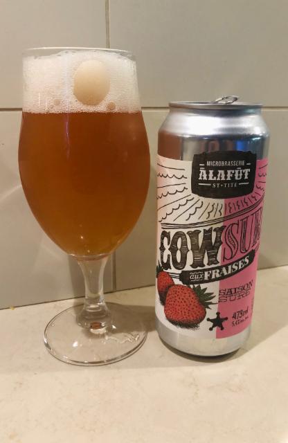 Cowsure aux fraises 5.4%, Microbrasserie À La Fût, Canada