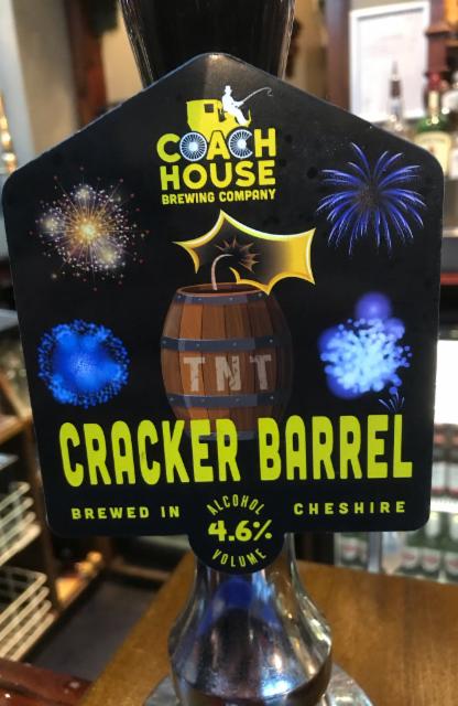 Cracker Barrel Bonfire Bitter 4.6%, The Coach House Brewing Co, England