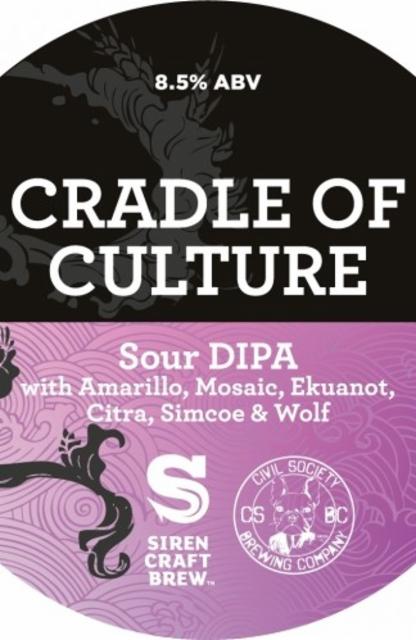 Cradle Of Culture 8.5%, Siren Craft Brew, England