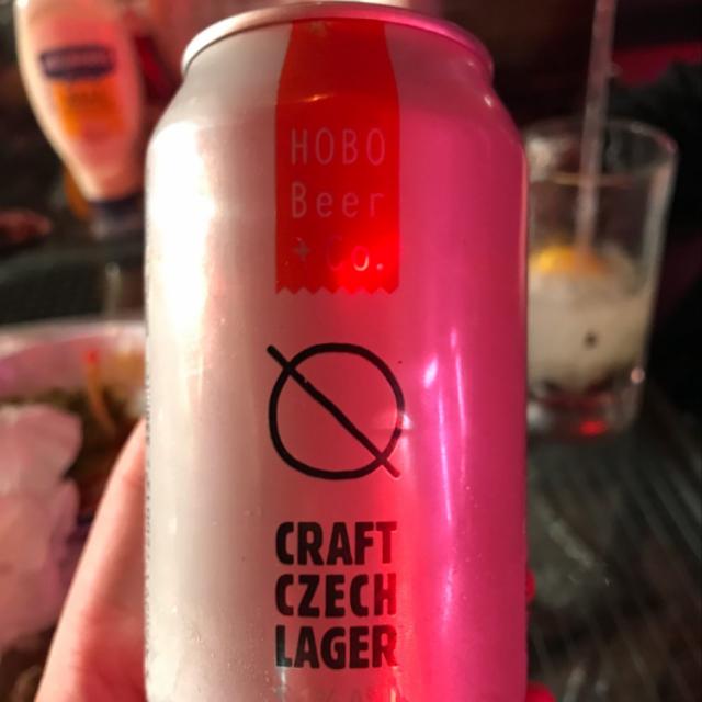 Craft Czech Lager 5.1%, Hobo beer company, England