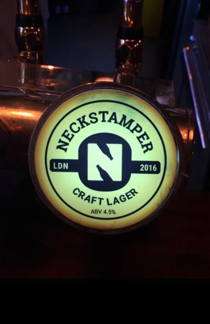 Craft Lager 4.5%, Neckstamper Brewing, England